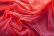  Red Wavy Silk fabric, Abstract background, Ai Generated