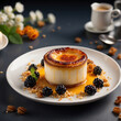 Crème Brûlée mit frischen Brombeeren und karamellisierten Pekannüssen – Eleganz im Dessert