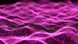 a computer generated image of a wave of pink and purple colors on a black background, with a black background.