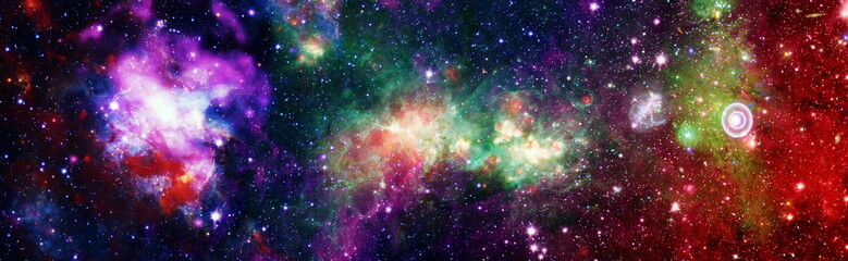 Wall Mural - Multicolor outer space. Star field and nebula in deep space many light years far from planet Earth. Elements of this image furnished by NASA.