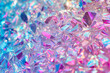 Holographic abstract light pastel colors background. Gradient neon unicorn rainbow texture. Trendy colors shimmering dreamlike backdrop. Iridescent crystals with bokeh, surreal futuristic texture