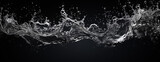 Fototapeta Miasto - Splash water drop wave effect. AI Generative.