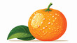 A seething tangerine with its orange peel tightly f