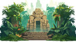 Ancient Mayan temple hidden deep in the jungle with