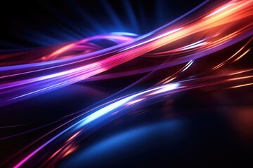 Wall Mural - Colorful Abstract Light Streaks