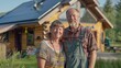 © Андрей Трубицын - man and woman couple in front of their home
