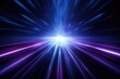 Vibrant Purple and Blue Light Beam Abstract Background