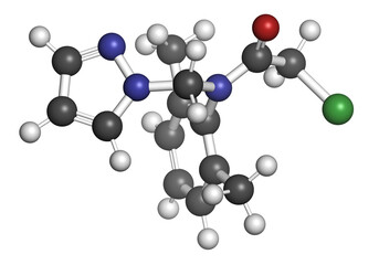 Sticker - Metazachlor herbicide molecule.