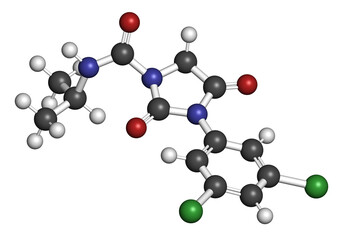 Sticker - Iprodione fungicide molecule.