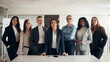 © Flamingo Images - Diverse group of confident businesswoman standing together in an office in business suites