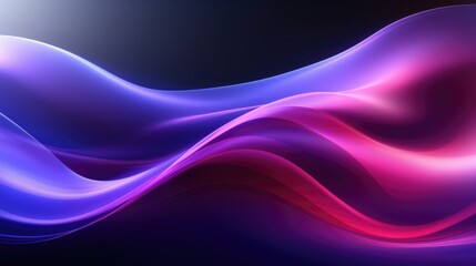 Wall Mural - Dynamic Neon Swirl: Electric Blue and Violet Abstract Backdrop