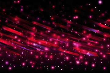 Wall Mural - Glowing Red Neon Lines on a Black Backdrop