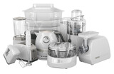 Fototapeta Łazienka - White small kitchen appliances, 3D rendering isolated on transparent background