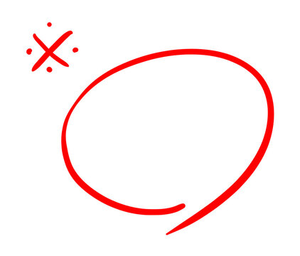 It is a circle drawn with a red line and an important sign.