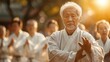 An expert tai chi instructor will gradually Guide students through precise movements. While everyone is focused on maintaining balance