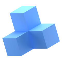 Poster - 3D Cubes