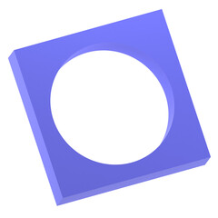 Poster - 3D Square frame