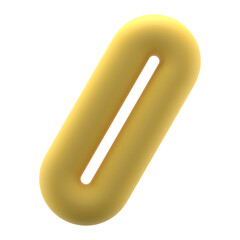 Poster - 3D Yellow Long Torus