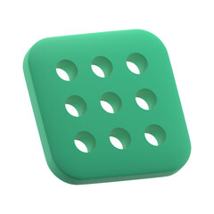 Poster - 3D hole pattern tile