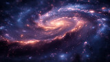 Fototapeta  - 青と紫の宇宙