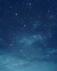 starry night sky with stars, canvas texture