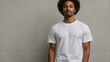 Unadorned white tee showcased with ample blank space for customization Generative AI