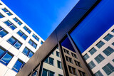 typical windows at a modern office building