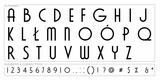 Fototapeta Pokój dzieciecy - alphabet letters font set. typography font with trendy letters thin, bold, uppercase, lowercase and numbers. vector illustration.