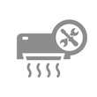 Air conditioner repair vector icon. Prophylactic and fixing service symbol.