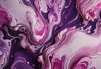  Vibrant Marbled Abstract Dynamic Purple and Pink Texture
