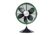 © Masood - Green and White Fan on White Background. On a Transparent Background.
