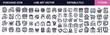 Purchase icon set. Outline Icons Editable Stroke. Containing buy, pay, order, shop, price, payment, product, spend, receipt and more. Solid vector icons collection. vector illustrations.
