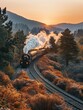 Vintage train travel agency, planning business trips on classic routes, the romance of rail travel reborn