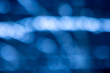 Wall Mural - abstract blue bokeh light effect background