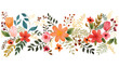 Frame the border with an arrangement of leaves 