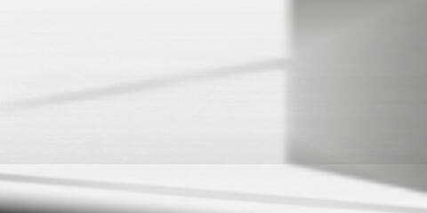 Wall Mural - minimalist composition of light and shade playing on textured wall