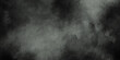 Black scratched grunge banner background old film effect space for text. Smoke on black background