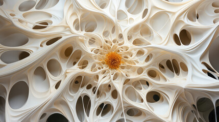 Absract Dynamic Organic Background. Biomorphic design free form surface. Fractal organic structure.