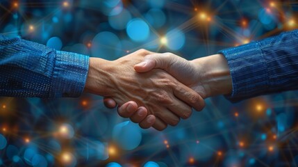 Poster - Partnership in business concepts. Networking in business.