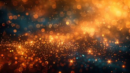Poster - Fireworks and bokeh on New Year's eve and abstract background holiday.
