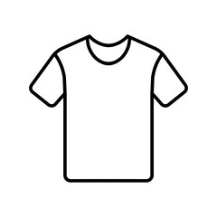 Poster - black vector tshirt icon on white background
