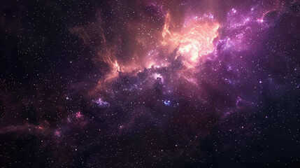 Wall Mural - a high quality background galaxy illustration with stardust and bright shining stars illuminating th