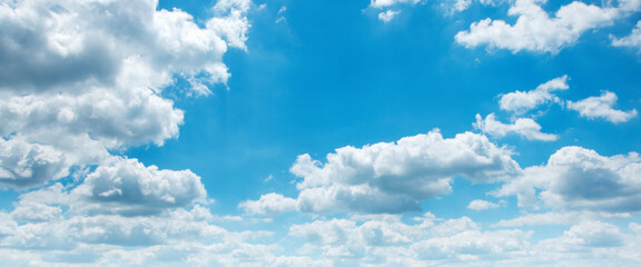 Wall Mural - blue sky with white clouds