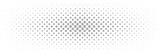 Fototapeta  - horizontal halftone of black snowflake design for pattern and background.
