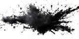Fototapeta  - Paint stains black blotch background. Grunge Design Element. Brush Strokes. Vector illustration	