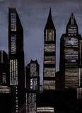 Fototapeta Do pokoju - Skyscrapers in the coming twilight