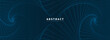 © Лилия Агапова - Dark blue minimalistic geometric abstract vector background with swirling waves. Abstract wallpaper, cover design, poster, banner