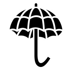 Sticker - Umbrella glyph icon