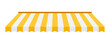 © siska_artjournal - Shop tent canopy awning stripe yellow white illustration vector