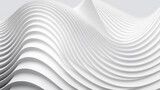 Fototapeta  - Modern White Abstract 3D Wall: Decorative Design Wallpaper